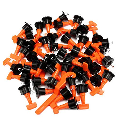 Tile Leveling System Kits with 100pcs Tile Leveler Spacers, 500PCS Tile Spacer and 2 Wrenches, Reusable Spacer Flooring Level Tile levellers Set System Construction for Builing Walls & Floors