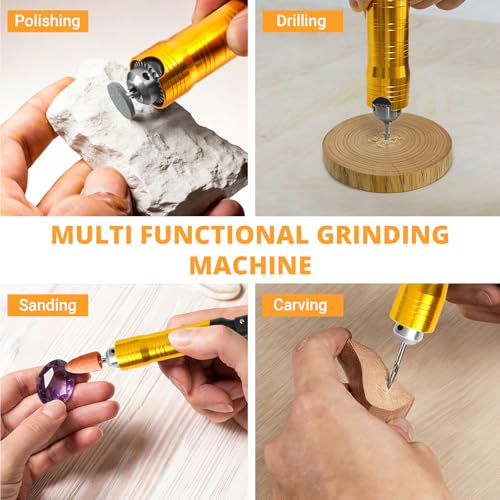 1200W 30000RPM Electric Flex Shaft Rotary Tool, Flex Shaft Grinder, Hanging Wall Mount Rotary Tool with Foot Pedal Control, Metal Flexible Shaft, Polishing Accessories