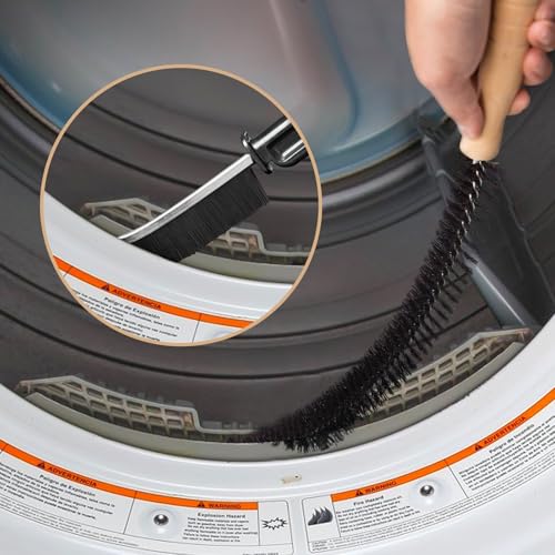 Holikme Dryer Vent Cleaner Kit - 4 Pack Flexible lint Trap Cleaner Tools - size: Long 4Pack