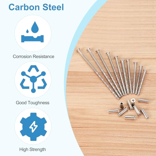 PATIKIL Cabinet Handle Screws M4 x 45mm Break Away Screw with Sleeve 10Set - size: M4 x 45mm