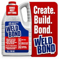 Weldbond Glue - Bonds Most Anything! 3L /101 oz Non-Toxic Adhesive Glue For Wood Tile Glass Craft Foam Fabric Stone Cement & Concrete & Any Other Porous Surfaces. No Fume Non-Flammable PVA Glue Gallon - size: 101.4 fl. oz.