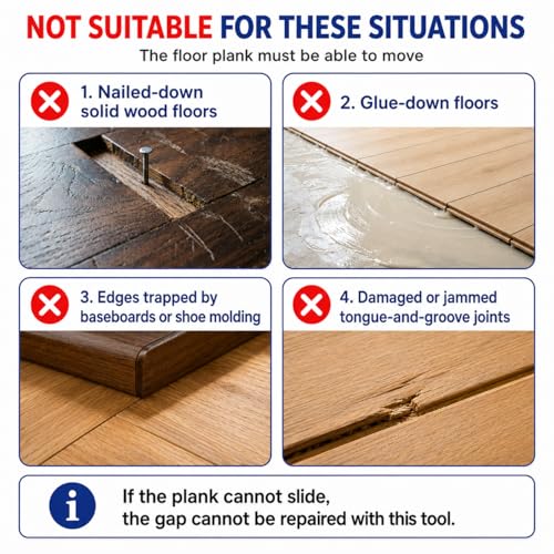 Floor Gap Fixer Tool Kit, Double Suction Cup Floor Gap Repair Tool