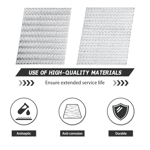 10Pcs Pronged Truss Plates 8x10, Rafter Truss Brackets for Wood Connection, Galvanized Flat Mending Plates with Nail-Teeth - size: 8"x10"