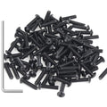 105 Pieces M3 x 12mm Button Head Socket Cap Screws, Thread Pitch 0.5mm, Sutemribor M3 Black Screws, 10.9 Grade Alloy Steel, Black Oxide Finish, Fully Threaded - size: M3 x 12mm, style: Button Head