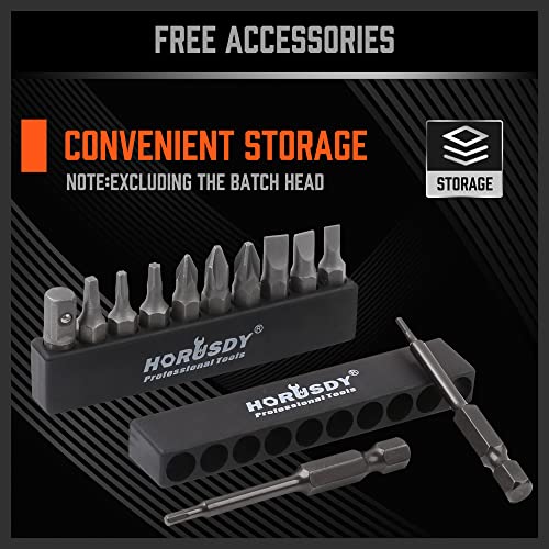HORUSDY 2-Piece 1/4" Bit Driver Magnetic Screwdriver Bit Holder, 190mm and 90mm Long, Screwdriver Handle for Magnet Tip - style: 2-Piece 1/4" Bit Driver Magnetic Screwdriver Bit Holder
