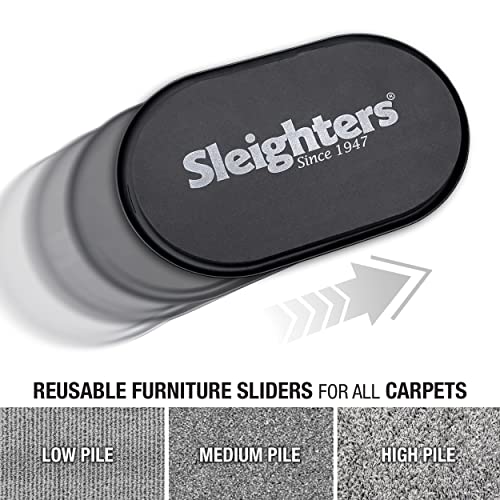 Carpet Sliders - Reusable 9.5" x 5.75" Moving Sliders for Carpet - Furniture Pads for Moving and Heavy Items - Large Furniture Sliders for Carpet - Easy to Use Floor Sliders (Pack of 4) - size: Pack of 4