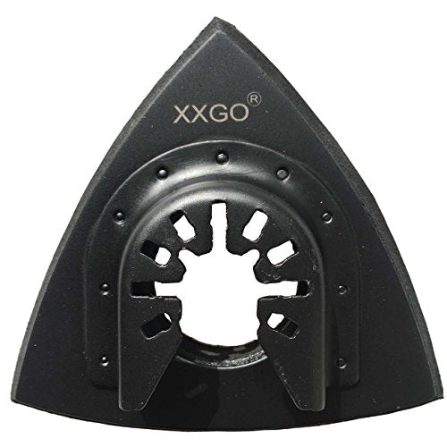 XXGO 3 Pcs 3-1/8 Inch 80mm Triangle Oscillating Multi Tool Sanding Pads - size: 3-1/8 Inch Triangle Sanding Pad - 3 Pcs