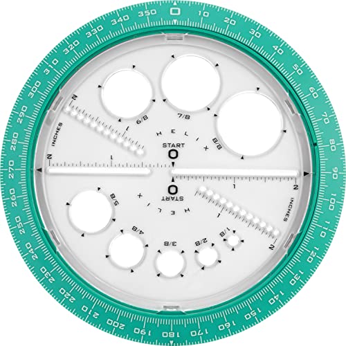 Helix - Angle and Circle Maker - 360 Degrees - Assorted - 6 inch / 15 cm