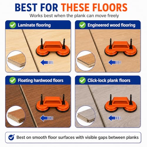 Floor Gap Fixer Tool Kit, Double Suction Cup Floor Gap Repair Tool