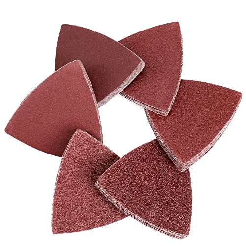 WORKPRO Triangle Sanding Pads, 3-1/8 Inch Hook and Loop, 150 Pack - style: Triangle Sanding Pads