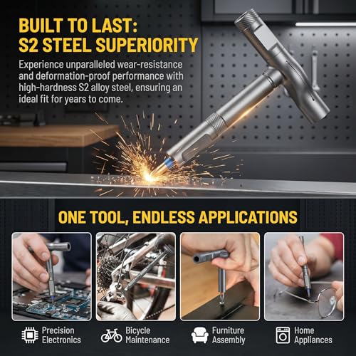 42 In 1 Magnetic Screwdriver, Screwdriver Set,T-Handle Ratcheting Screwdriver for Home, Diy, Watch, Eyeglass Bike Repair - color: Black 42pcs