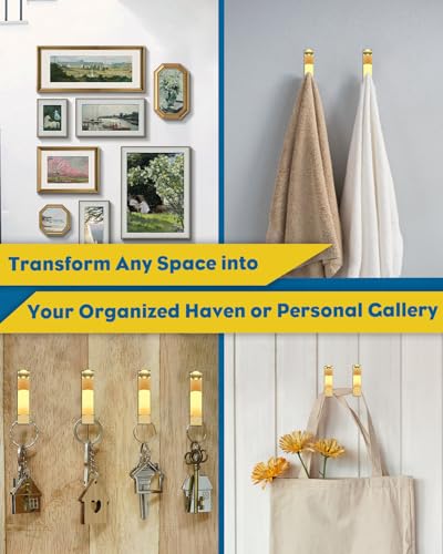 Uniclife 188 Pcs Heavy Duty Picture Hanging Kit, Picture Hanging Hooks,Gold - size: 188 Pcs, style: Gold