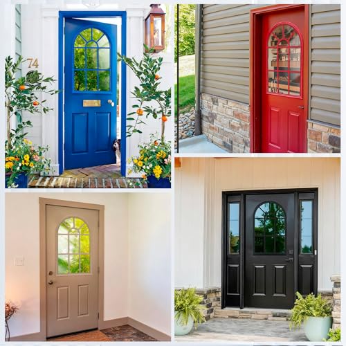 22 x 36 Entry Door Glass Insert with Low-e Glass, 11 Lite Round Top - size: 22 x 36, style: 11 Lite Round Top