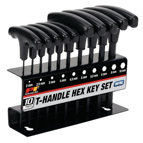Performance Tool W80275 10-Piece Metric T-Handle Hex Key Set - size: 10 Pieces, style: 10pc Metric T-Handle Hex Key Set