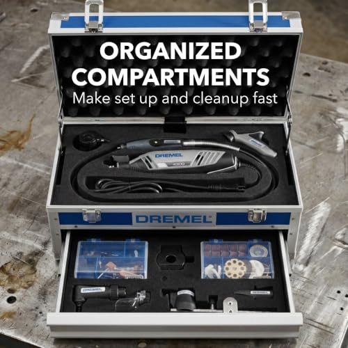 Dremel 4300-9/64 Rotary Tool Kit with Flex Shaft and 64 Accessories - style: 73 Piece Kit