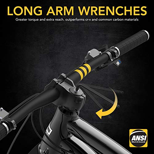 LEXIVON Master Wrench Key Set, 35-Piece Long Arm Ball End Hex Keys | 3-Pack Metric/SAE & Star, Industrial Grade S2 Alloy Steel (LX-131) - size: Hex & Torx keys 35 pcs