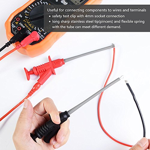HANDSKIT 22-in-1 Multimeter Test Leads, Back Probe Kit with Alligator Clips