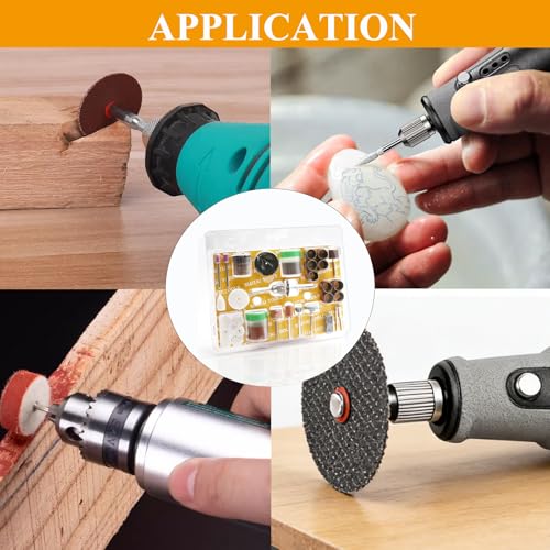 105PCS Rotary Tool Accessory Kit with Sanding Drum, 1/8-inch Shank Universal Fit for Most Rotary Tools, for Sanding, Polishing, Cutting, Grinding, Cleaning, Engraving, Drilling - color: 105pcs-14 Styles