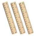 ZZTX 3 Pack Wooden Ruler 6 Inch（15 cm) - color: 3 Pack, 6 Inch