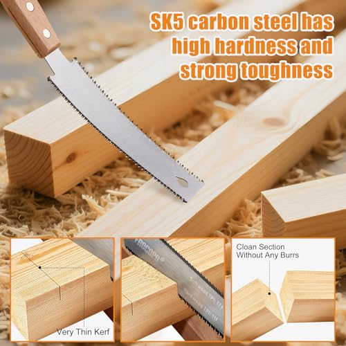 6 Pcs Woodworking Tools Set,Wood Chisels with Saw Set