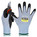 DEX FIT Level 5 Cut Resistant Gloves Cru553, 3D-Comfort Fit, Firm Grip, Thin & Lightweight, Touch-Screen Compatible, Durable, Breathable & Cool, Machine Washable; Blue M (8) 1 Pair - color: Blue, size: Medium
