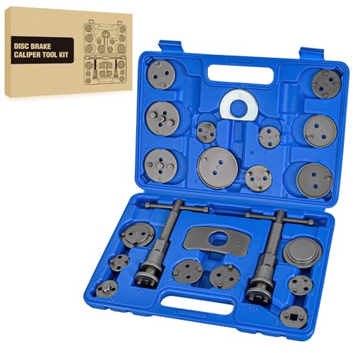 GOOACC 22pc Disc Brake Caliper Compression Tool Set Piston Reset Press Blue - color: 22pc Brake Caliper Blue