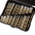 230 Pcs(3/64"-1/2") Titanium Coated HSS Drill Bit Set - size: 230pcs
