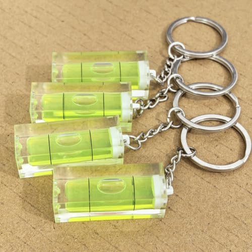 3Pcs Keychain Spirit Bubble Level Mini Pocket Tool 15x15x40mm Spirit Levels Measuring Layout Tools - color: Non-magnetic