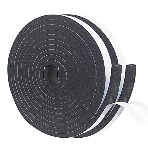 DGSL Foam Weather Stripping, 1" x3/8", 33Ft Door Window Seal Tape - size: 1In x 3/8In x 33Ft