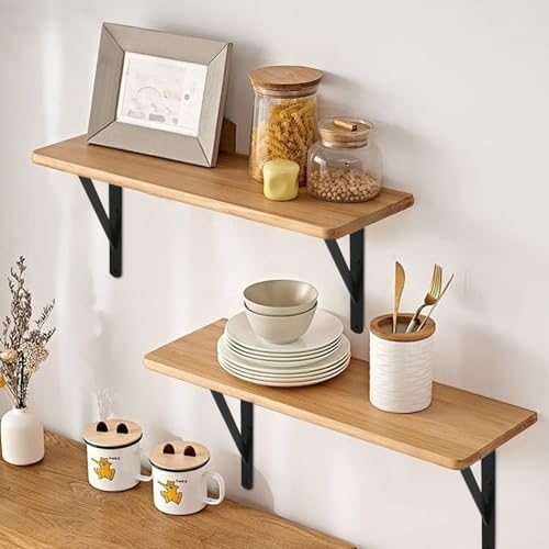 8 Pack L10 x H 8" Black Heavy Duty Shelf Brackets with Screws Metal Shelf Brackets Shelf Support Angle Brackets for Shelves L Brackets Heavy Duty Floating Shelf - size: 10''x8'', style: 8 Pack-Black