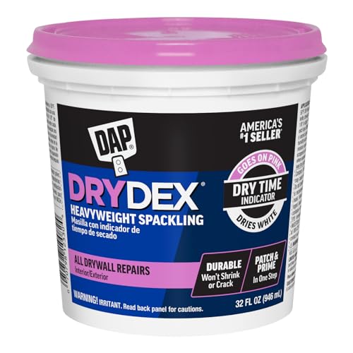 DAP DryDex Dry Time Indicator Spackling, Pink/White, 32 Oz (7079812330) - size: 1 Quart