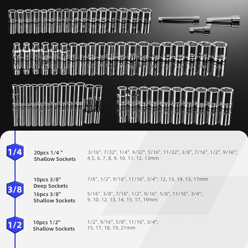 Prostormer 240-Pieces Mechanic Tool Set with Aluminium Tool Box