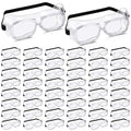 Tellegloww 50 Pairs Safety Goggles Anti Fog Anti Scratch, Onion Lab Glasses