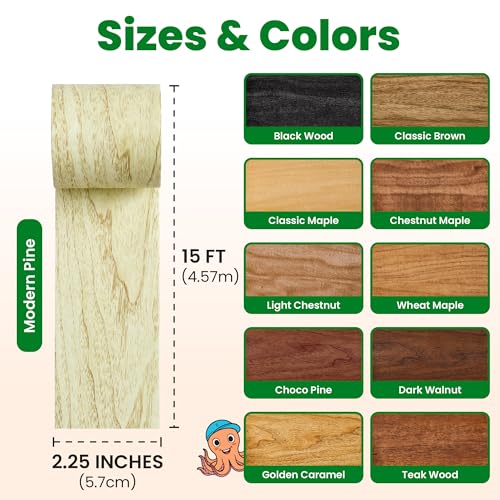 ECOHomes Wood Grain Repair Tape (Modern Pine, 2.25 Inch x 15 Feet) - color: Modern Pine, size: 2.25 Inch By 15 Ft