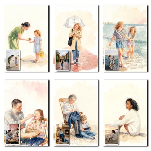 Watercolor Style Turn Photo Into Personalized Canvas Art - color: Watercolor