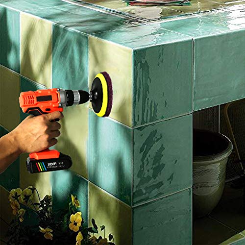 4 Inch 26 PCS Scouring Pads Drill Brush Power Scrubber Cleaning Kit - size: 4 Inch 26 Pieces
