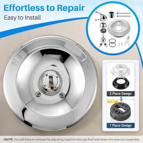 Shower Trim Kit Compatible with Delta RP54870, Lever, Chrome - color: Chrome