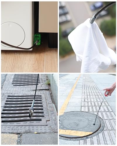 80-Inch Flexible Drain Snake with 4-Claw Grabber for Sink & Shower Clogs - style: 80 IN