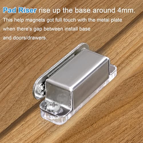 whitesnow Magnetic Cabinet Latch Furniture Drawer Catches, Pack of 2