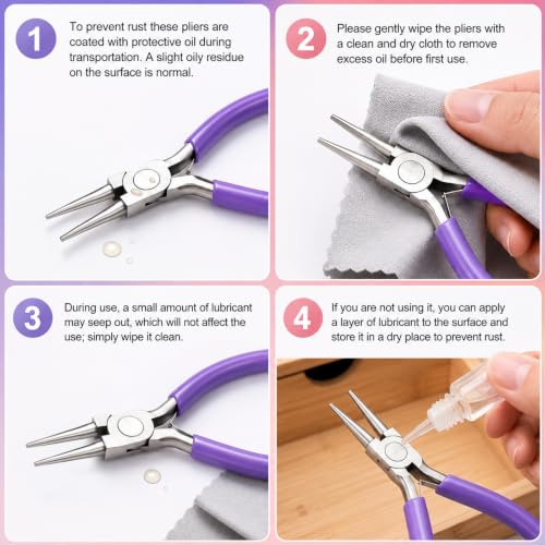 3 Pcs Pliers for Jewelry Making, Jewelry Pliers Set for Jewelry Repair - style: 3pcs-Mixed Color