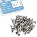 M4x25mm Machine Screws Pan Phillips Cross for Furniture Repairs 3D Printer - size: M4x25mm