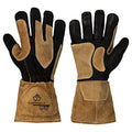 Superior Glove 505GP Endura Goatskin Leather MIG Welding Gloves Cut Resistant High Heat Puncture Resistance (1 Pair) Size Medium - color: Brown/Black, size: Medium (Pack of 1)