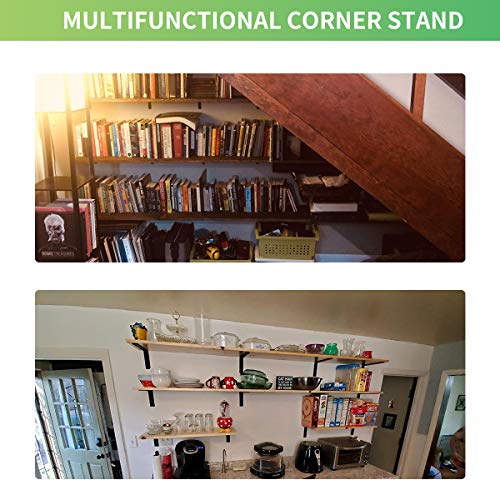 20 PCS L Corner Brace Heavy Duty Shelf Brackets 4 x 3 Inch L Joint Angle Brackets Shelf Support Corner Braces for Shelves, Furniture Cabinet Bookshelf with Screws - size: 4X3-20PCS