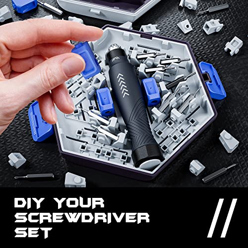 JAKEMY Precision Screwdriver Set: Building-block Screwdriver for Men, 25 in 1 Repair Tool Kit for Laptop, Computer, Macbook, iPhone, Watch, Eyeglasses - color: 8185a - 25 in 1