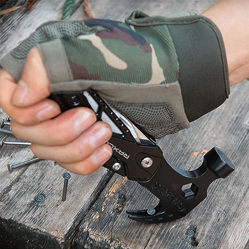 RAXCO 15-in-1 Multi-Tool Claw Hammer Pliers, Rigid Pouch - style: Hammer