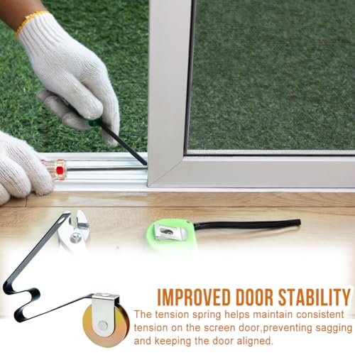5 Pack Sliding Screen Door Rollers Replacement for Columbia and Uni-Fit Sliding Screen Doors,Replaces B512, B513, B746 Used on Both Top and Bottom