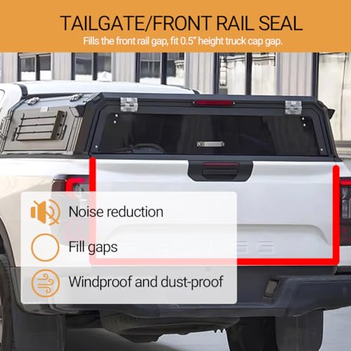 Double-Hole Rubber Weather Stripping, Self-Adhesive EPDM Rubber Seal Strip, Black, W:1" x H:1/2"", L:20Ft, for RV, Boat, Auto, Garage Door/Window, Machinery
