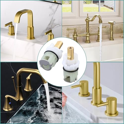 RP25513 Faucet Cartridge for Delta Two Handle Faucet Repair Kit, Faucet Leak Repair Kit with Cartridge RP4993 Seats Springs (2 Pack) - color: 2 Pack