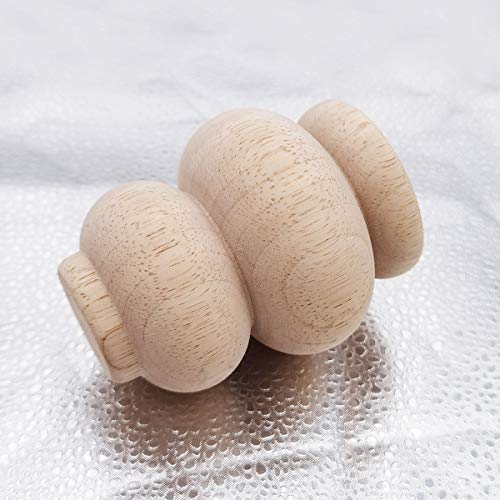 Wood Furniture Legs 4 Inch Sofa Couch Chair Ottoman Loveseat Cabinet Legs Replacement Feet Unfinished Bun Foot Pack of 4