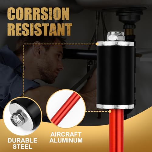2062 Plumbing Plug Tool Kit, Pipe Water Stopper for for the 1/2", 3/4" and 1" Sized Pipes – 3 Tools + Replacement Gaskets & Nuts